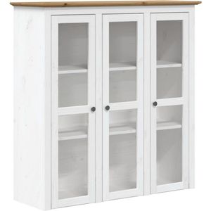 vidaXL-Kast-met-glazen-deuren-BODO-massief-grenenhout-wit-en-bruin