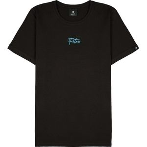 Patrón Wear - Emilio T-shirt Black/Blue - Maat XXL