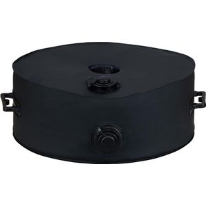 Ronde Paraplubasis Gewichtstas tot 23 kg, 1000D Polyester Parasolstandaard Gewicht met 2 duurzame handgrepen, Diameter 8 cm Past op elke tent Offset Boom (zwart)