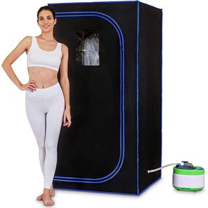 Mobiele sauna - Draagbare Sauna - 177x88x88cm - Blauw/Zwart - Sauna Tent - Sauna - Sauna Tent