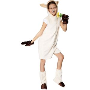 dressforfun - Kinderkostuum schaap 152 (11-12y) - verkleedkleding kostuum halloween verkleden feestkleding carnavalskleding carnaval feestkledij partykleding - 301546
