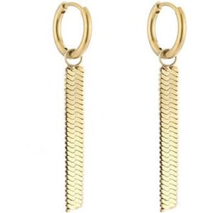 Bijoutheek Oorhanger Slang Ketting Goud