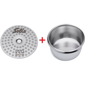 Solis IMS Perfetta Shower Screen & IMS Perfetta filterbakje 21-23 g - Voor gelijkmatige extractie van jouw sublieme espresso - Compatibel Solis Perfettta espressomachines