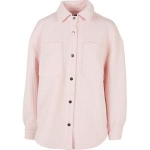 Urban Classics Blouse -4XL- Quilted Sweat Overshirt Roze