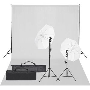 The Living Store Fotostudioset - Foto- en videoapparatuur - 84 cm - 5.500 kelvin - Flexibel - Aluminium - 78-230 cm - 1/4 - Telescopisch - 500x300 cm - Katoen - Wit