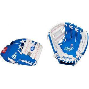 Rawlings MLB Logo Honkbal Handschoen - Kinderen - LA Dodgers - 10 inch