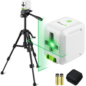 DailySupplies® Kruislijnlaser - Bouwlaser - Lijnlaser met Statief - Wit