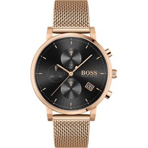 Hugo Boss Integrity 1513808 Horloge - RVS - Rosékleurig - Ø 43 mm