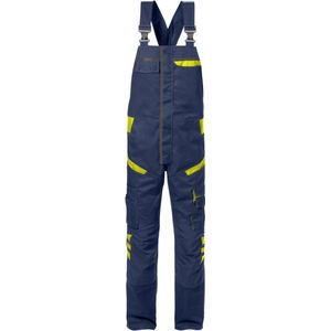 Fristads Amerikaanse Overall 1555 Stfp - Marineblauw/hi-vis geel - C62