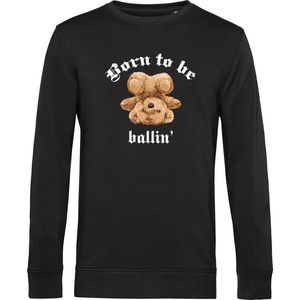 Heren Sweaters met Ballin Est. 2013 Born To Be Sweater Print - Zwart - Maat XXL