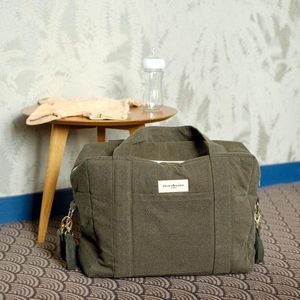 Darcy - Riverdroite Paris - The Diaper Bag - Baby Luier Tas - Gerecycled katoen - Military Green - Sustainability - Duurzaam