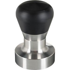 scarlet espresso | Tamper ""Passion"" voor barista; met ergonomische PVC of kostbaar houten handvat naar keuze en precisie roestvrijstalen basis.