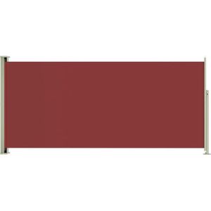 vidaXL - Tuinscherm - uittrekbaar - 140x300 - cm - rood