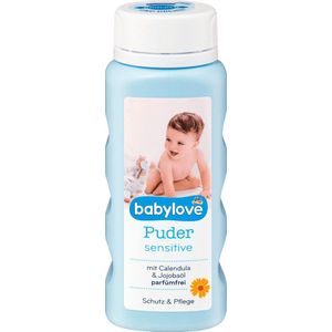 babyLove gevoelige baby poeder met calendula-extract + jojoba-olie - Talkpoeder (100 g)