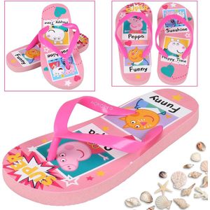 Peppa Pig Roze slippers/flip-flops voor meisjes, meisjes badslippers