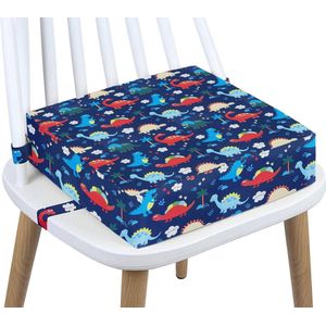 Thuiser Stoelverhoger Dino voor Eetkamerstoel - Zitverhoger Peuter Eettafel - Kinderen - Booster Seat - Zitkussen Tafel