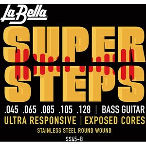 La Bella SS45-B  bas snaren 45-128 Super Steps - Snarenset voor 5-string basgitaar