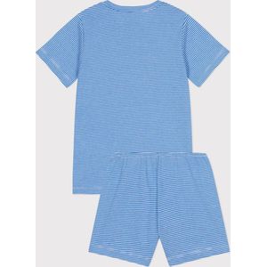 Petit Bateau Korte gestreepte katoenen pyjama voor kinderen Jongens Pyjamaset - Blauw - Maat 110