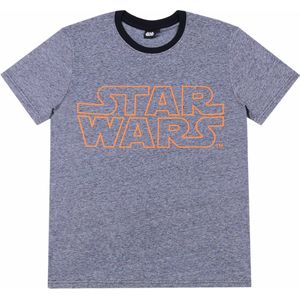 Donkergrijs heren t-shirt Star Wars Disney