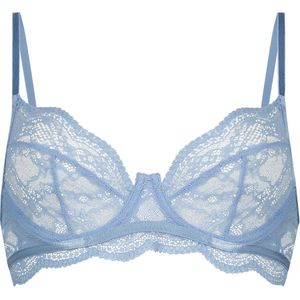 Hunkemöller Dames Lingerie Niet voorgevormde beugel bh Isabelle - Blauw - maat C70