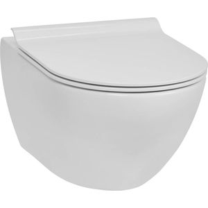 Ben Segno Hangtoilet - met Xtra Glaze+ en Free Flush - Glans Wit - WC Pot - Toiletpot - Hangend Toilet - Excl. Toiletbril