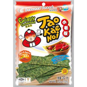 Taokaenoi Zeewier snack pittig 32 g