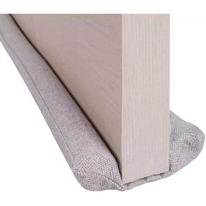 Tochtstrip - Lichtgrijs - Tochtstrips voor deuren - Tochtstopper - Tochtrol deur - Dubbelzijdig - Aanpasbaar - Tochthond - Tochtkussen - Tochtband - Duurzaam - Isolatie - Housewarming Cadeau