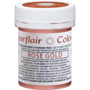 Sugarflair Chocolade Kleurstof - Rose Goud - 35g
