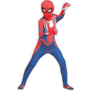 Superheldendroom - Spider-Man Gamesuit - 128/134 (7/8) - Verkleedkleding - Superheldenpak