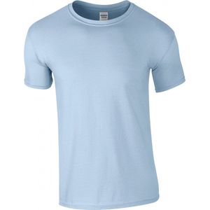 T-shirt Heren 3XL Gildan Ronde hals Korte mouw Light Blue 100% Katoen