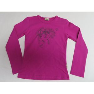 T-shirt met lange mouw - Meisje - mauve - 5 jaar 5 jaar