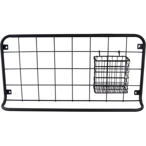 Present Time Keukenrek set Open Grid - Mat Zwart - 60x30x5cm