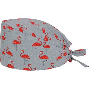 MyScrubs - Scrub Cap Red Flamingo