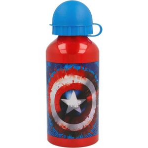 Aluminium Fles 400 ml met Veiligheidsdeksel voor Kinderen - Ideaal voor Thuis en op Reis