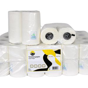 KURTT toiletpapier 96 rollen (2-laags) wc papier 200 vellen per rol - Ecolabel, FSC Certified, wc papier Voordeelverpakking
