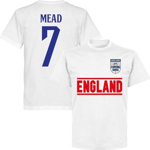 Engeland Mead 7 Team T-Shirt  - Wit - L