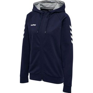 Hummel Go Cotton Jas Met Kap Dames - Marine | Maat: XS