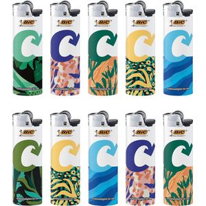 BIC Maxi J26 Ecolutions Vuursteen aansteker - willekeurige kleuren - 10 stuks