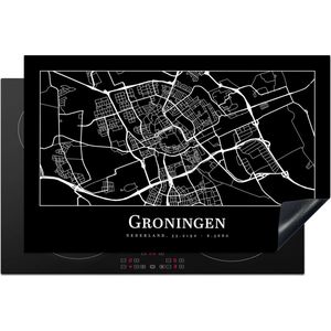 Inductie beschermer - Inductie Mat - Kookplaat beschermer - Groningen - Plattegrond - Kaart - Stadskaart - Inductie beschermer - Inductie Mat - Kookplaat Beschermer - 80x52 cm - Afdekplaat inductie - Inductiebeschermer