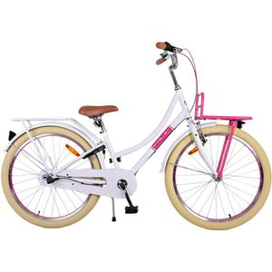 Volare Excellent Kinderfiets - Meisjes - 24 inch - Wit - 3 Versnellingen