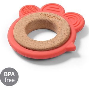 Babyono - Houten en siliconen bijtring - KIP