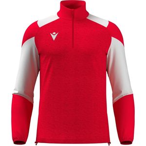 Macron Glory Cuzco Ziptop Heren - Rood / Wit | Maat: S