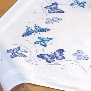Tafelkleed kit Blauwe vlinders