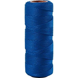 Bamboekoord, dikte 1 mm, blauw, 65 m/ 1 rol
