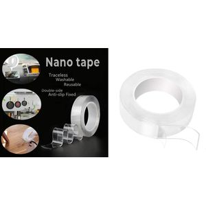 Set van 4 rollen dubbelzijdige nanotape (breedte: 30 mm, lengte: 8 m)