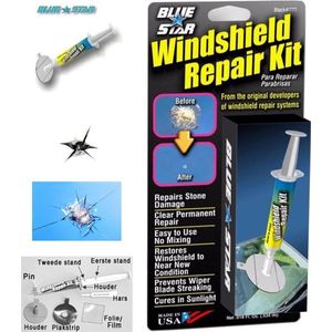 Autoruit Reparatie Set - DIY - Autoruitschade repareren - Sterretje repareren autoruit - Ster autoruit reparatie kit