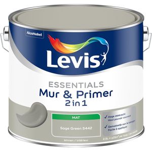 LevisEssentials Mur & Primer - Sage Green - 5442 - 2,5 L