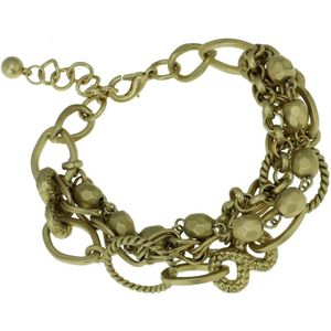 Behave Armband met schakels mat-goud-kleur