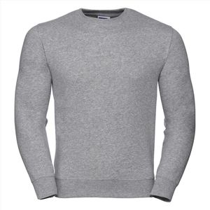 Russell Heren Sweatshirt Lichtgrijs Ronde Hals Regular Fit - S