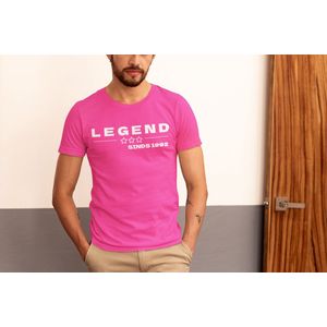 1992 Jaar Roze T-shirt Heren - Maat XL - Legend - Verjaardag Cadeau Mannen - Limited Edition